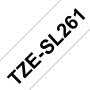 Brother TZe-SL261 Valkoinen Pohja/Musta Teksti Itselaminoituva Tarranauha (36mm x 8m) | Brother TZe-tarrat