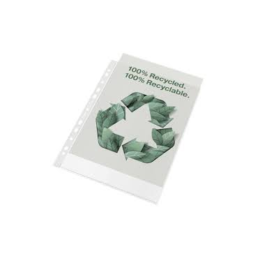 ESSELTE Recycle kansiotasku A4 ylhäältä auki 70my   PP 100kpl/ltk | Taskut
