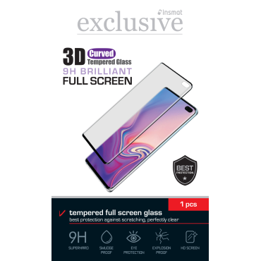 Insmat 3D Full Screen Glass Galaxy Note 10 BLK