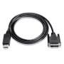 MICROCONNECT DisplayPort to DVI-D (24+1) 2m Black | HDMI