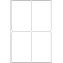 HERMA tarra 52x82mm helposti irtoava valkoinen 128kpl/pkt | Tarrat