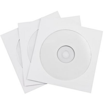 DELTACO CD-tasku paperinen 100kpl/pkt