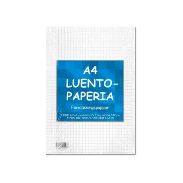 Luentopaperi A4/100 7mm ruudut yleisrei′itys | Paperituotteet