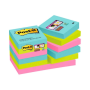 Post-it® Super Sticky 622 viestilappu Cosmic 47,6x47,6mm 12nid/pkt | Viestilaput ja teippimerkit