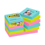 Post-it® Super Sticky -viestilaput 622 Cosmic-värilajitelma 12nid/pkt | Viestilaput ja teippimerkit