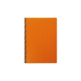 Kierrevihko A5/80sivua muovikantinen oranssi | Vihot ja kirjat