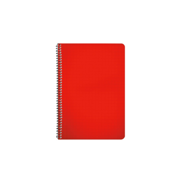 Kierrevihko A5/80sivua muovikantinen punainen | Vihot ja kirjat