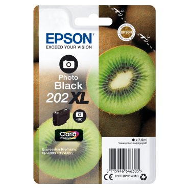 EPSON Singlepack Photo Black 202XL Kiwi Clara Premium Ink | Epson