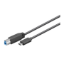 MicroConnect USB-C to USB3.0 B Cable, 1m | AV-kaapelit