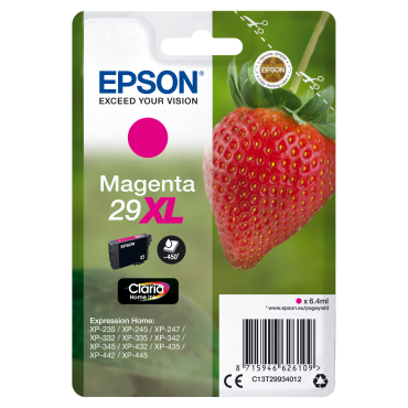 EPSON Singlepack Magenta 29XL Claria Home Ink | Epson