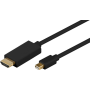 MICROCONNECT Mini DisplayPort 1.2 - HDMI Cable, 4K 1m, black | DisplayPort