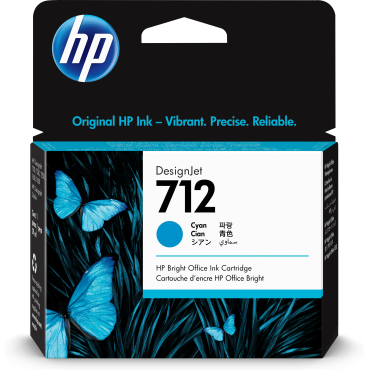 HP 712 29-ml Cyan DesignJet Ink Cartridge | HP