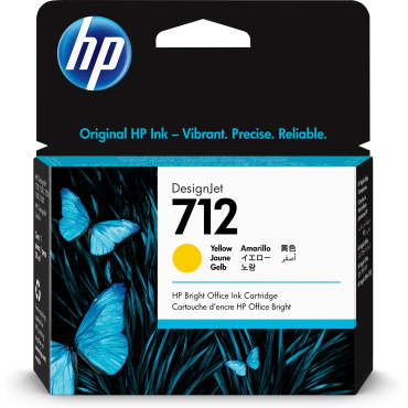 HP 712 29-ml Yellow DesignJet Ink Cartridge | HP