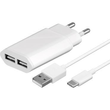 MicroConnect USB Type C Charger Set White