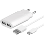 MicroConnect USB Type C Charger Set White | Laturit