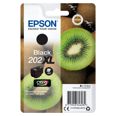 EPSON Singlepack Black 202XL Kiwi Clara Premium Ink | Epson