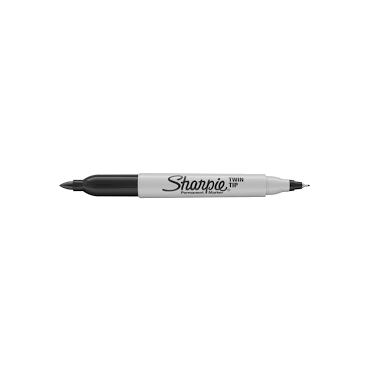 SHARPIE Twintip merkkauskynä 0,3/1,0mm musta | Kuitukärkikynät