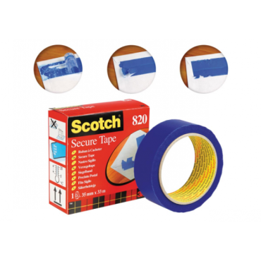 SCOTCH 820 sinetöintiteippi sininen 35mmx33m | Teipit ja liimat