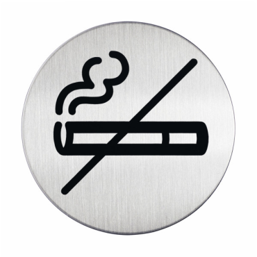 DURABLE Opastekyltti tupakointi kielletty  pyöreä 83mm | Seinälle