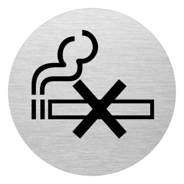 BNT Opastekyltti ″tupakointi kieletty″  pyöreä 75mm | Seinälle