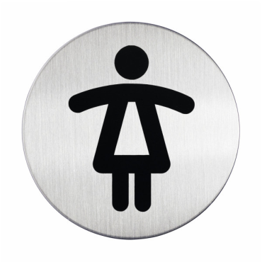 DURABLE Opastekyltti WC-Naiset  pyöreä 83mm | Seinälle