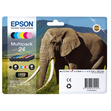 Epson T2428 Multipack 6-colours 24: Expression Photo XP-750 / XP-850 | Epson