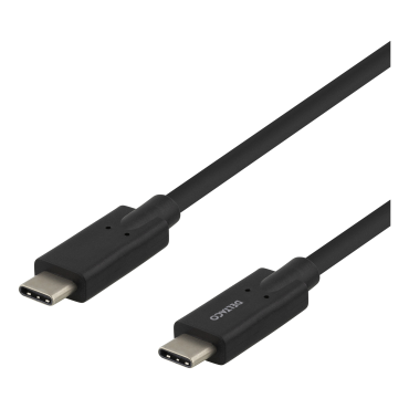 USB-C-kaapeli, 5 Gbit/s, 5 A, 2 m, musta | USB