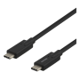 USB-C-kaapeli, 5 Gbit/s, 5 A, 2 m, musta | USB