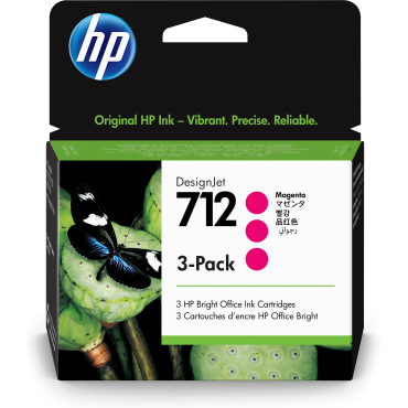 HP 712 3-pack  29ml magenta DesignJet Ink Cartridge | HP