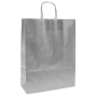 Paperikassi Classic hopea nyörikahvat 36x41/12cm | Kassit