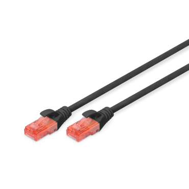 Digitus Patch Cable UTP CAT6 LSOH Black 0.5m