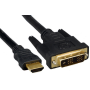 MicroConnect HDMI 19 - DVI-D 18+1 1.5m M-M | HDMI