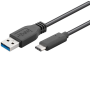 MicroConnect USB-C 3.2 Gen1 - USB3.0 A 1m Cable, 10 Gbit/s | AV-kaapelit