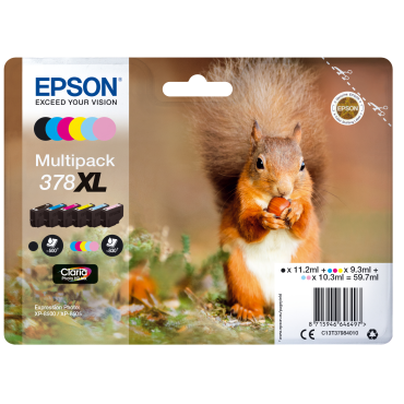 EPSON T378XL Multipack Ink Cartridge 6 colours | Epson