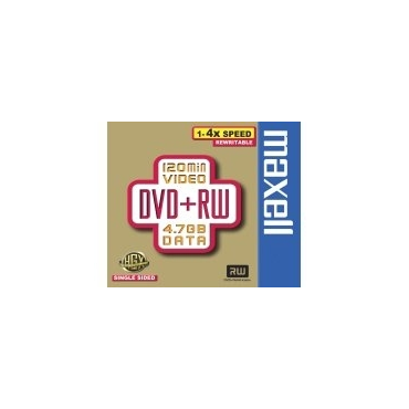 MAXELL DVD+RW 4x Data video 10mm Jewelcase 5kpl pkt