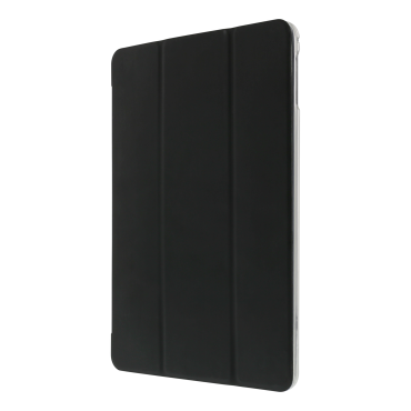DELTACO suojakotelo 9,7″ iPad-malleille, keinonahkaa, pehmeää TPU-muovia, telinetoiminto, musta