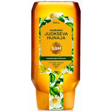 SAM Kesäkukka juokseva hunaja 500g pullo (8plo/ltk) | Makeutus ja mausteet
