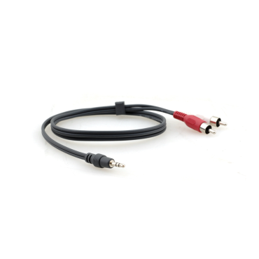 Kramer C-A35M/2RAM | 3,5mm tele - RCA Pach cable | 3m | Musta | Näytöt ja tarvikkeet