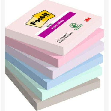 Post-it® Super Sticky R-330 Z-Notes viestilappu Soulful 76x76mm 6nid/pkt | Viestilaput ja teippimerkit