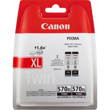 Canon PGI-570PGBK XL Twin Pack  (2 kpl)  22ml