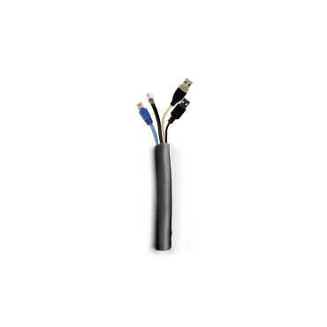 Multibrackets M Universal Cable Sock Self Wrapping 25mm Black 25m | Polyester | Musta | 25m | Telineet ja kourut