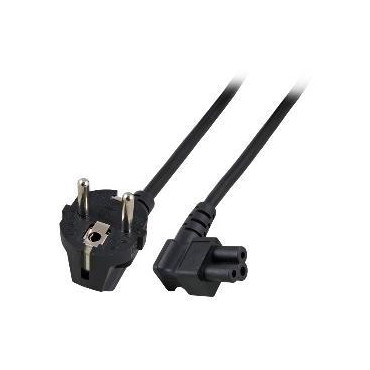 MicroConnect Power Cord Schuko Angled - C5 Angled, 3m | USB