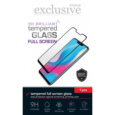 Insmat Full Screen Brilliant Glass | OnePlus Nord, Black | Tarvikkeet