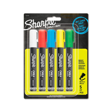 SHARPIE Chalk Marker taulukynä 5-värin paketti | Taulukynät