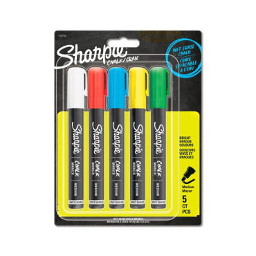 SHARPIE Chalk Marker taulukynä 5-värin srj kirkkaat värit | Taulukynät