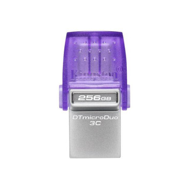 KINGSTON 256GB DataTraveler microDuo 3C 200MB/s dual USB-A + USB-C | Muistitikut
