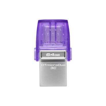 KINGSTON 64GB DataTraveler microDuo 3C 200MB/s dual USB-A + USB-C | Muistitikut