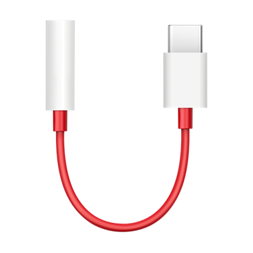 ONEPLUS USB-C to 3.5mm adapter, red