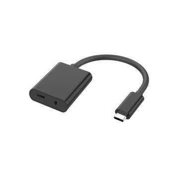 MICROCONNECT USB-C male to Minijack Audio & USB-C PD charging female | AV-kaapelit
