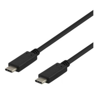 USB-C -kaapeli, 1m, 10 Gbps, 100 W, 5 A, USB 3.1 Gen 2, E-Marker, musta | USB